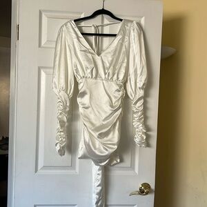 Brand new Danielle Guizio silk white dress